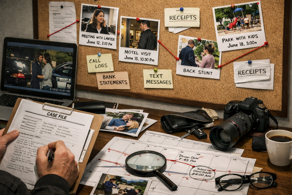 How Private Investigators Build Timelines That Hold Up in Family Court