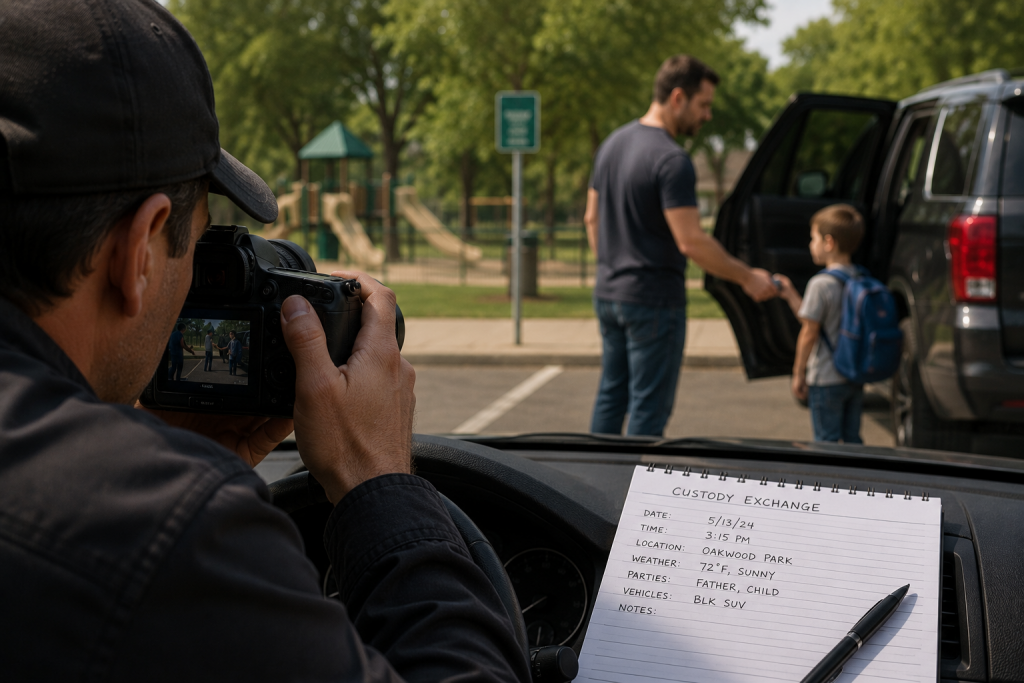 3 Details That Private Investigators Record Before and After a Custody Exchange